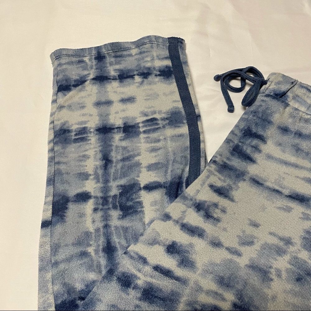 Lucky Brand Blue Tie Dyed Soft Lounge Pants - Picture 4 of 12